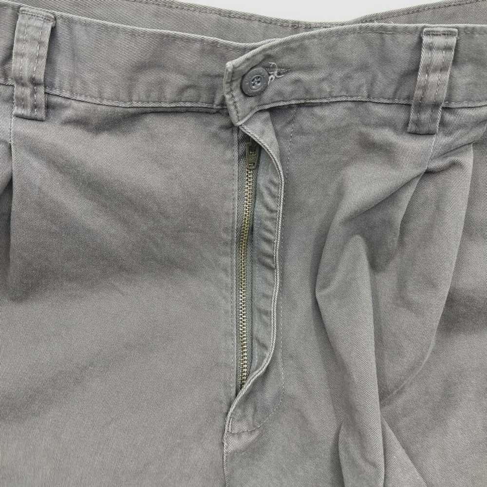 Woolworths Mens‎ Chino Shorts Green Pleated Pockets Pure Cotton 40
